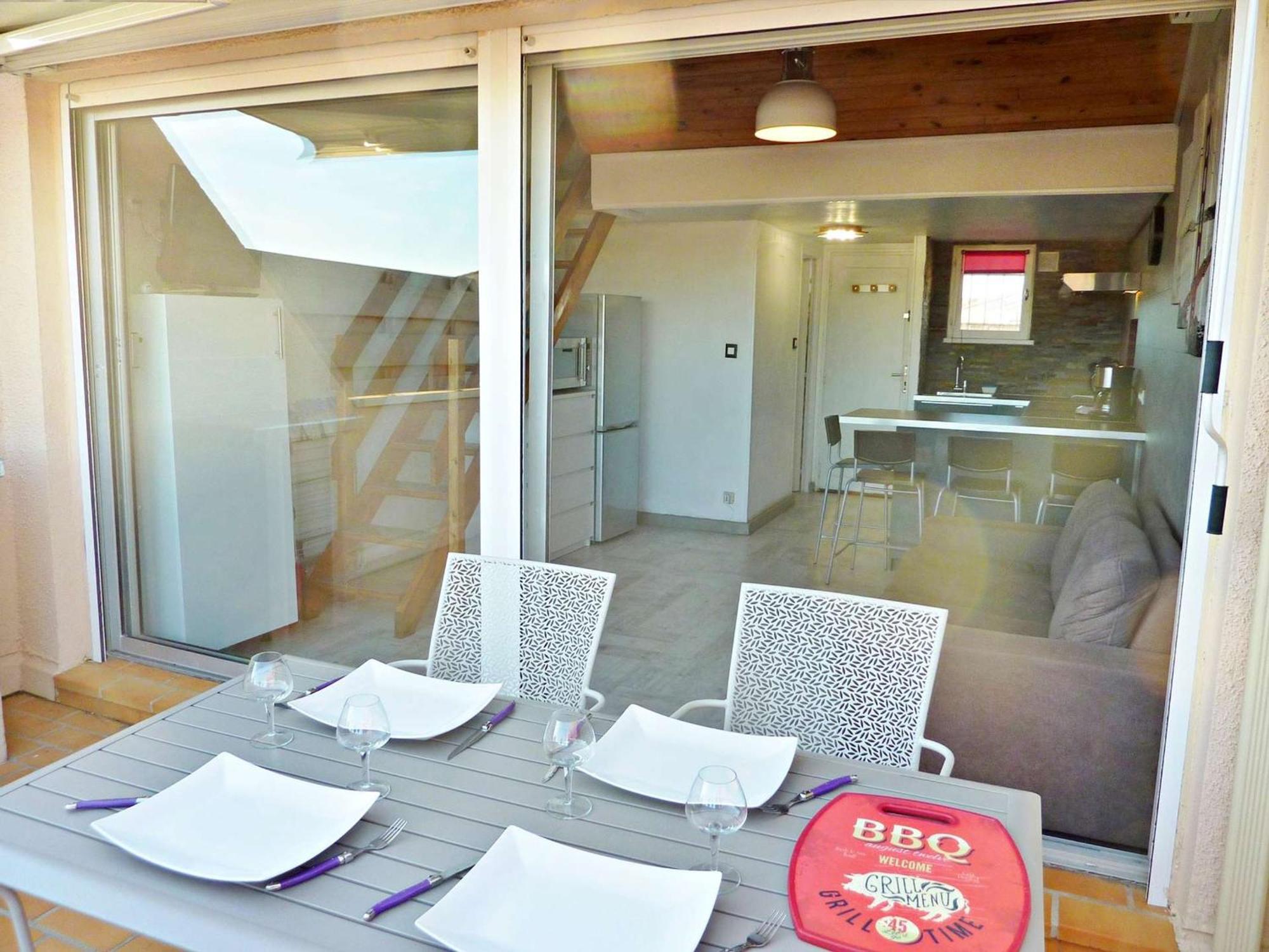 Duplex Renove Avec Clim, Terrasse Et Parking A Marseillan - Fr-1-387-162公寓 外观 照片